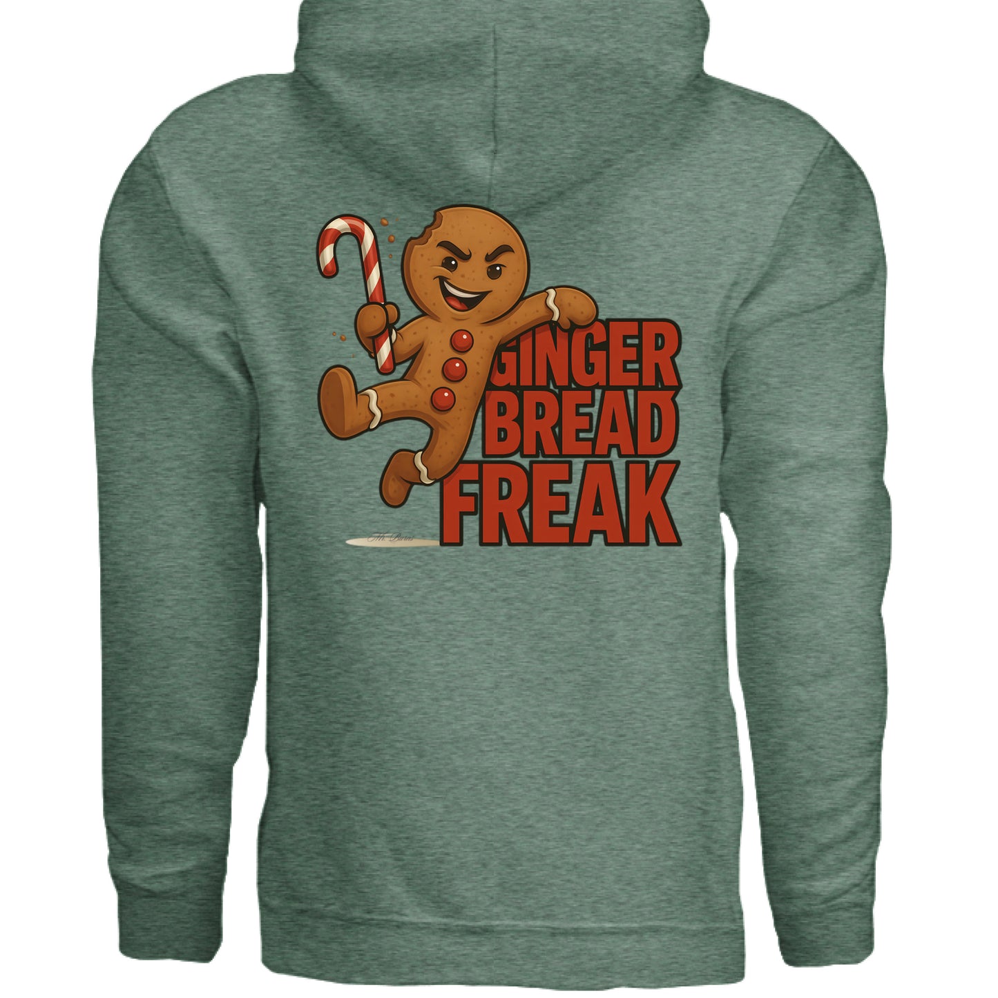 Heather Sport Dark Green - BACK